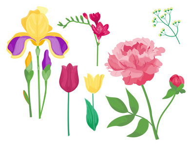 复古花卉矢量花束花园花卉无缝图案背景植物自然插画夏日花卉植物多彩绽放装饰